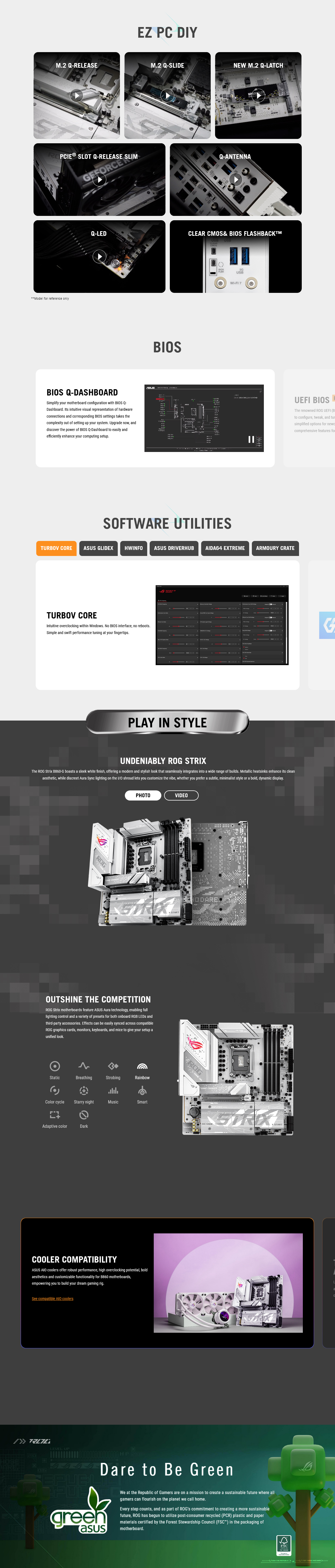 ASUS ROG STRIX B860-G GAMING WIFI Intel LGA 1851 Micro-ATX Motherboard