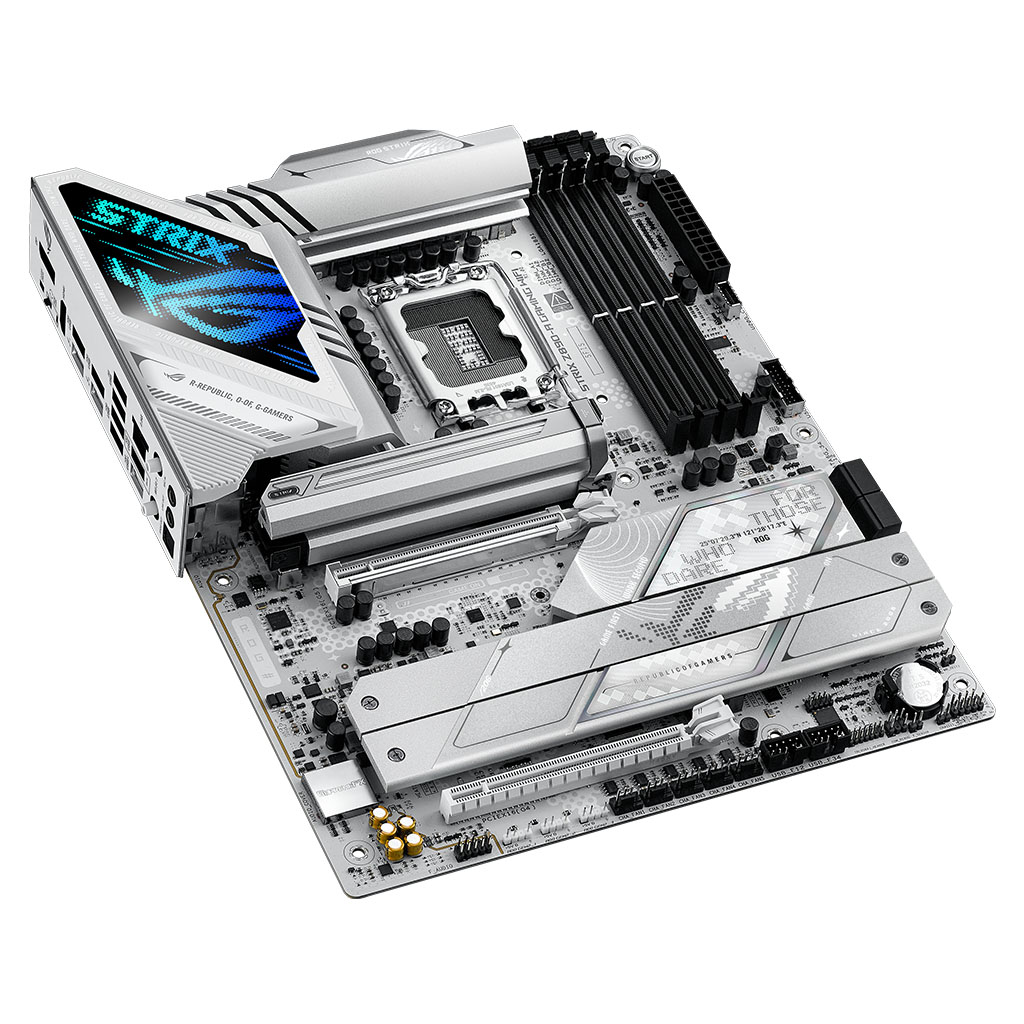 A Gaming Motherboard White Z490 Motherboard Asus Z490 A ROG Strix
