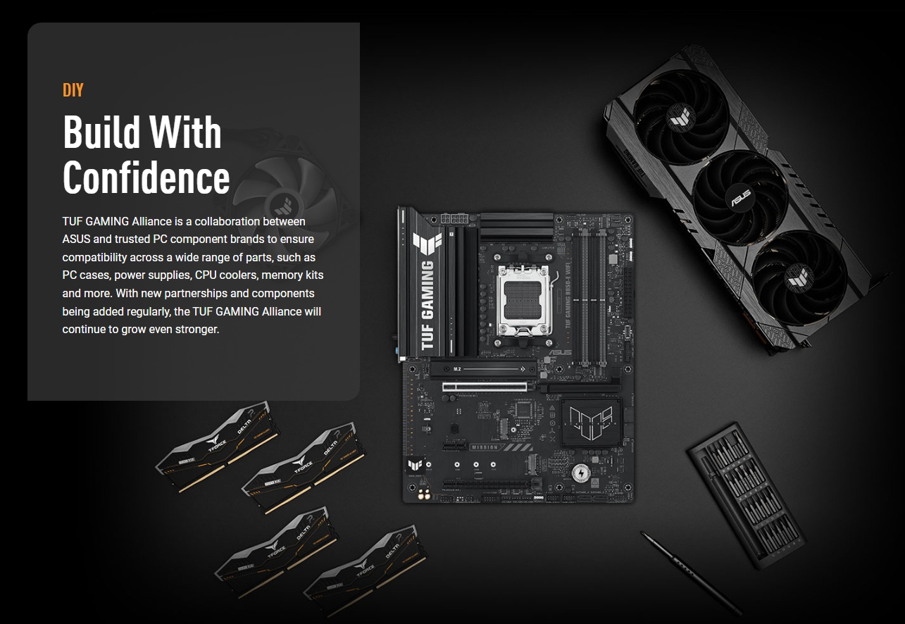 ASUS TUF GAMING B850-E WIFI AM5 ATX Motherboard