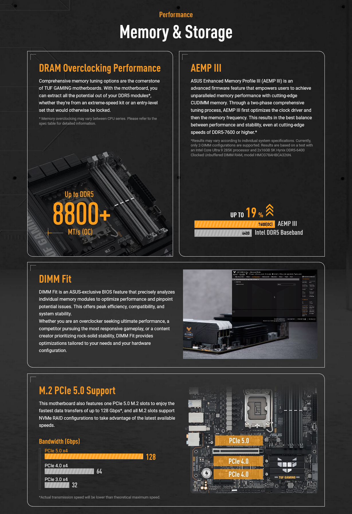 ASUS TUF GAMING B860M-PLUS WIFI Intel LGA 1851 Micro-ATX Motherboard