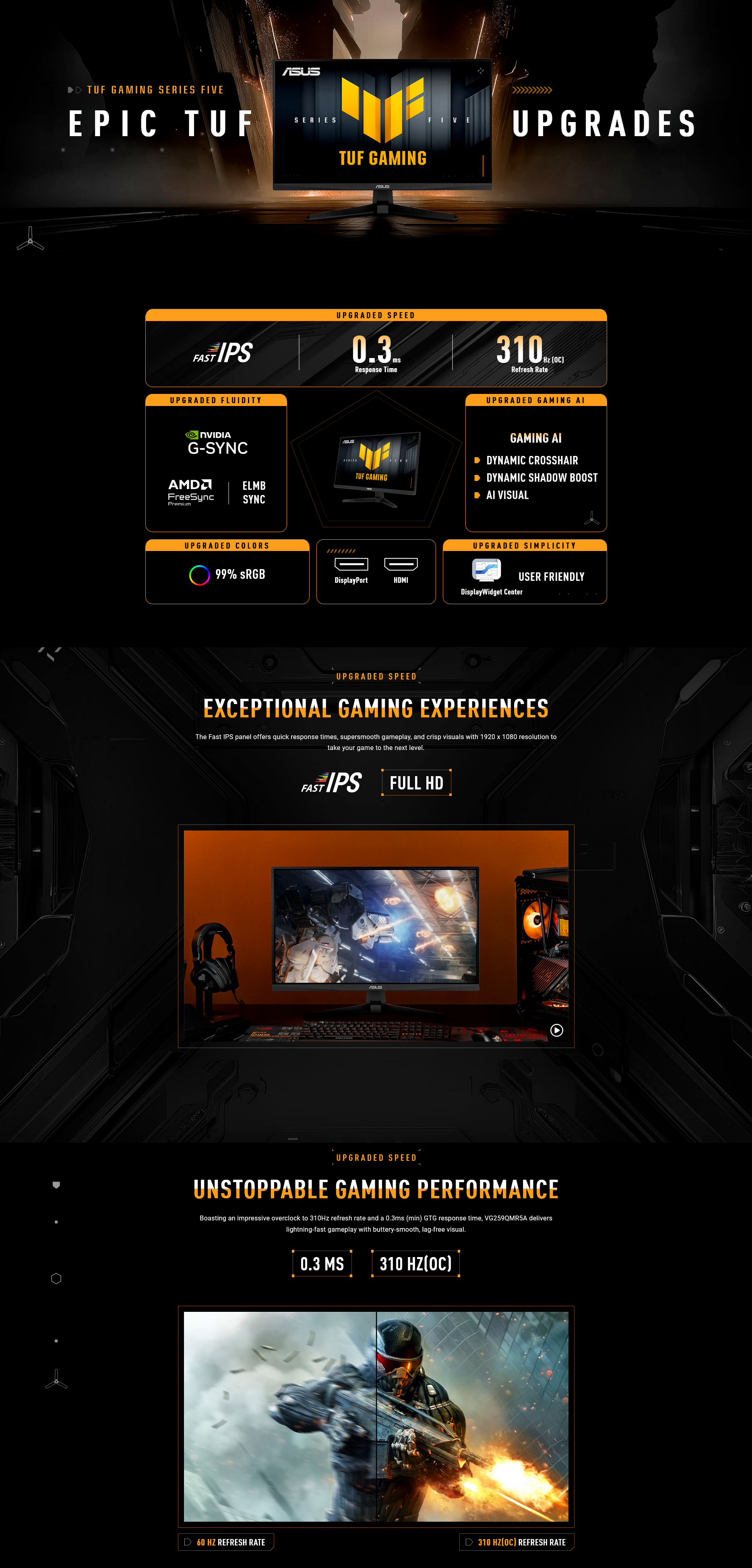 ASUS TUF Gaming Series 310Hz Full HD G-Sync