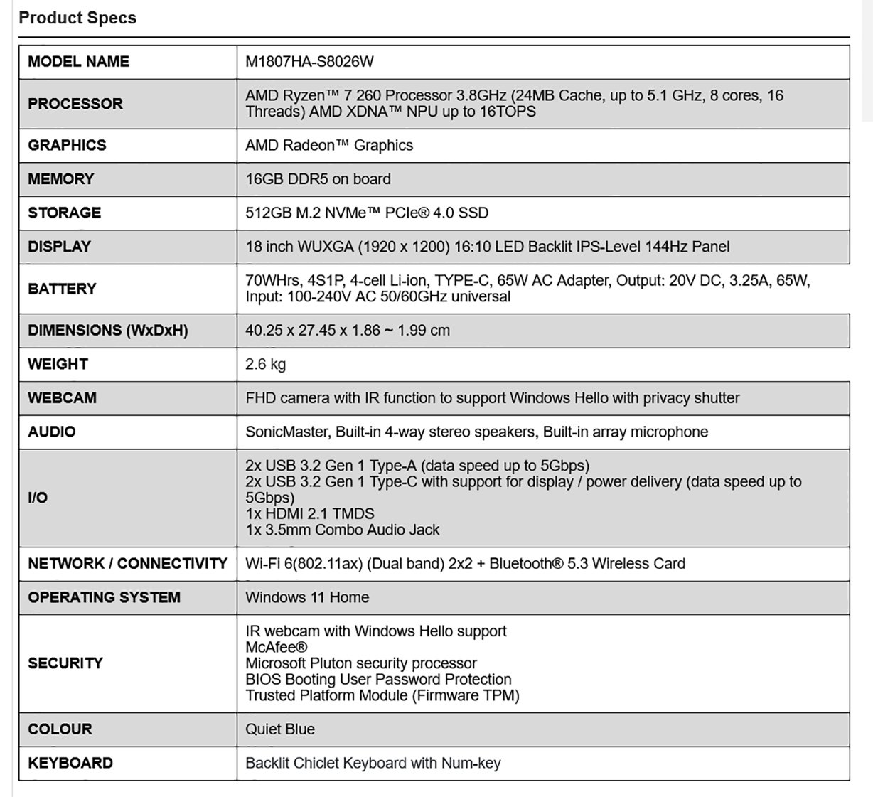 ASUS Vivobook 18 18