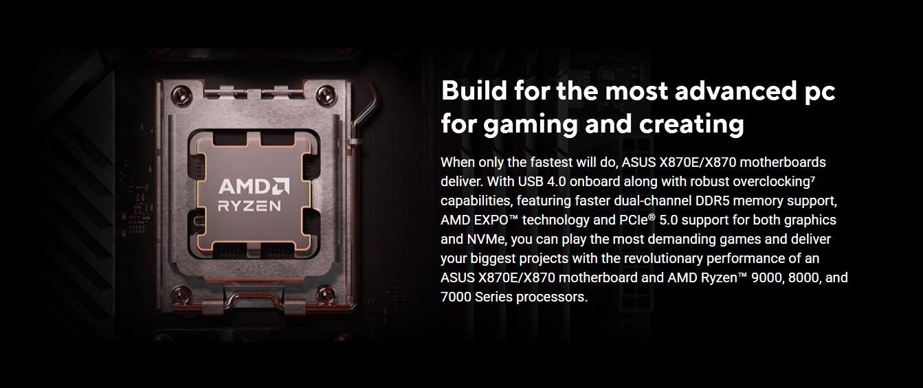 ASUS X870 MAX GAMING WIFI7 AM5 ATX Motherboard