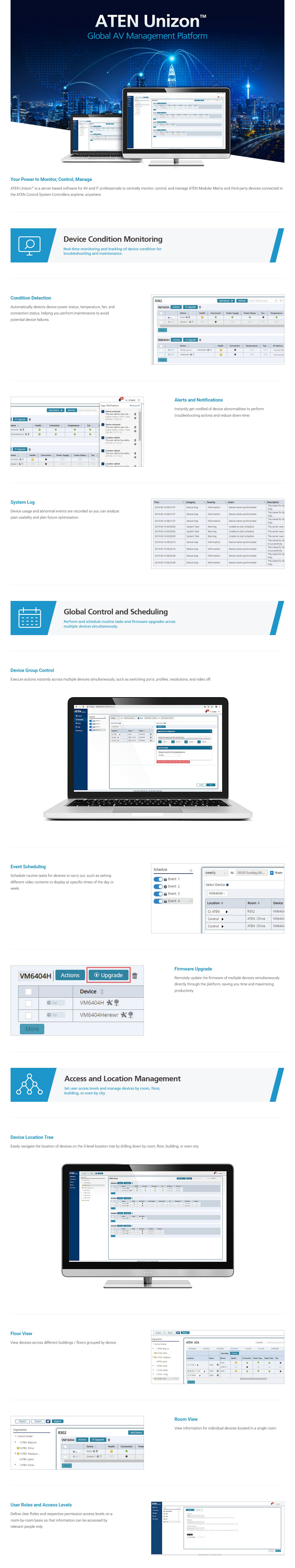 ATEN Unizon Basic Global AV Management Platform