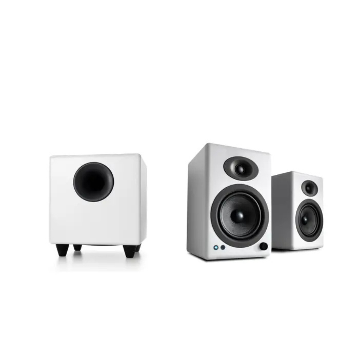 Audioengine A5+ Wireless Bookshelf Speakers with S8 Subwoofer - White ...
