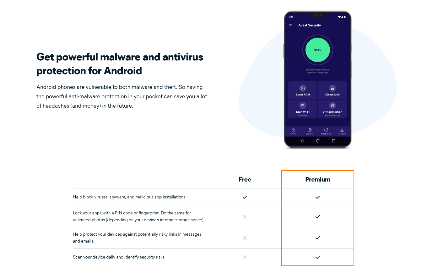 Avast Mobile Security Premium for Android (1 Device; 1YR)