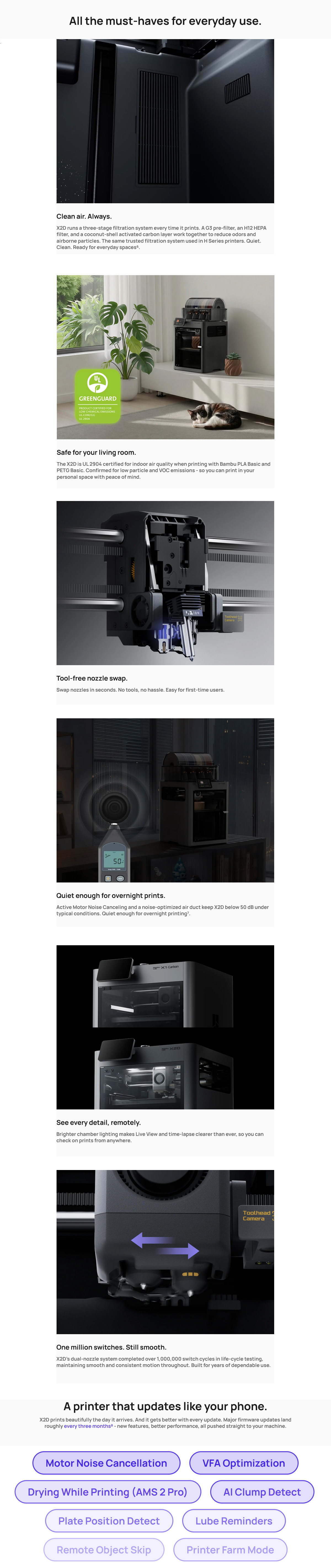 Bambu Lab X2D Dual-Nozzle 3D Printer Combo with AMS 2 Pro