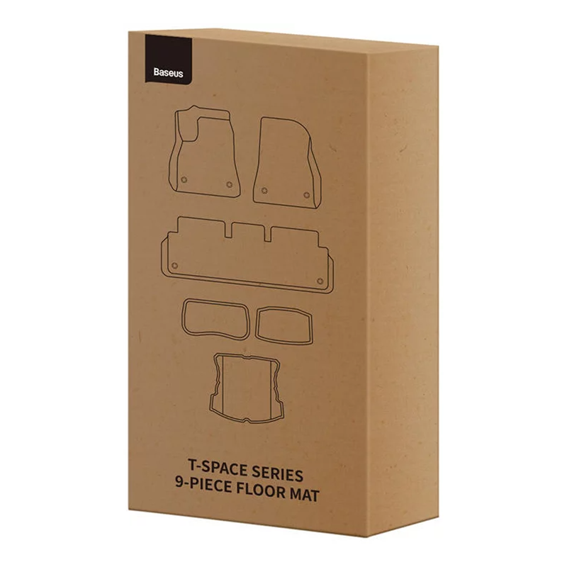 Baseus TSpace Series 9Piece Floor Mat for Tesla Model 3 Velvet