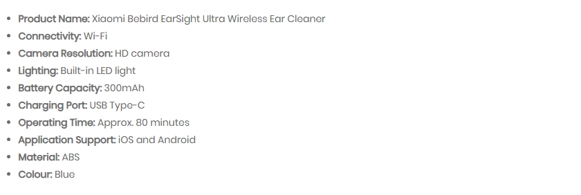 Bebird Ultra Smart Ear Cleaner EarSight - Blue