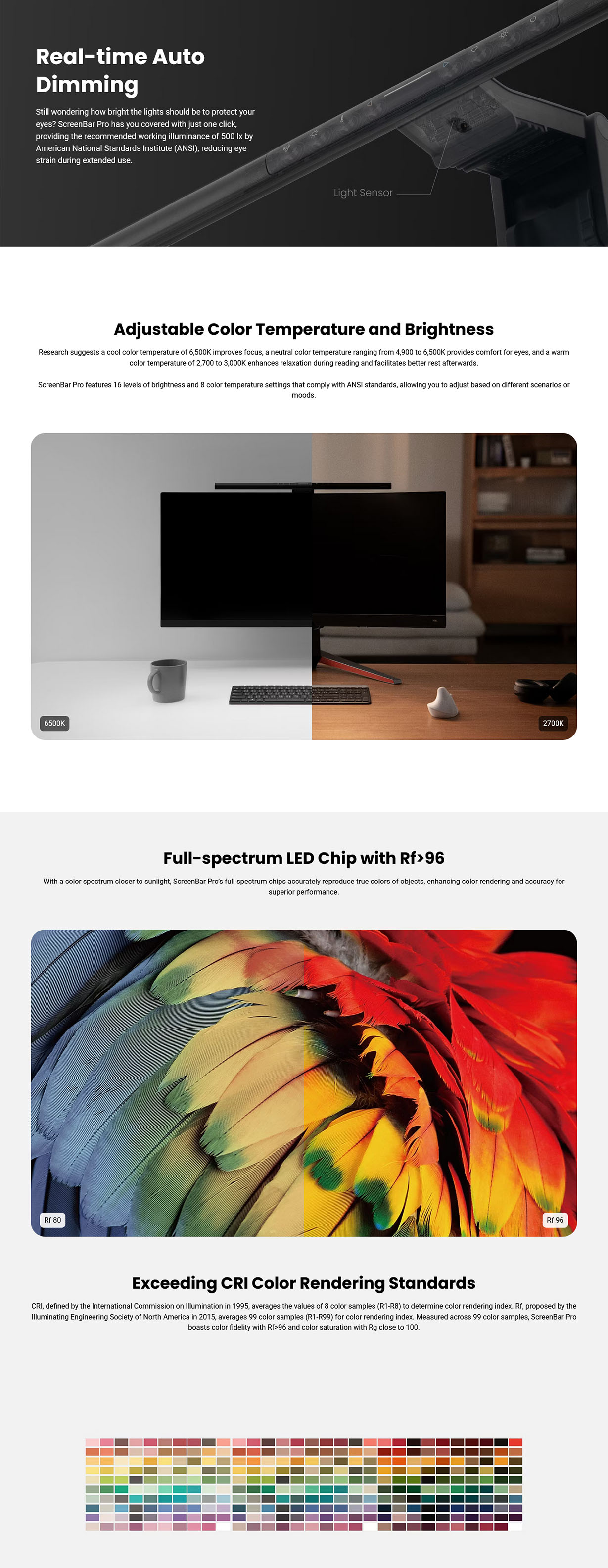 BenQ ScreenBar Pro Monitor Lighting - Silver/White