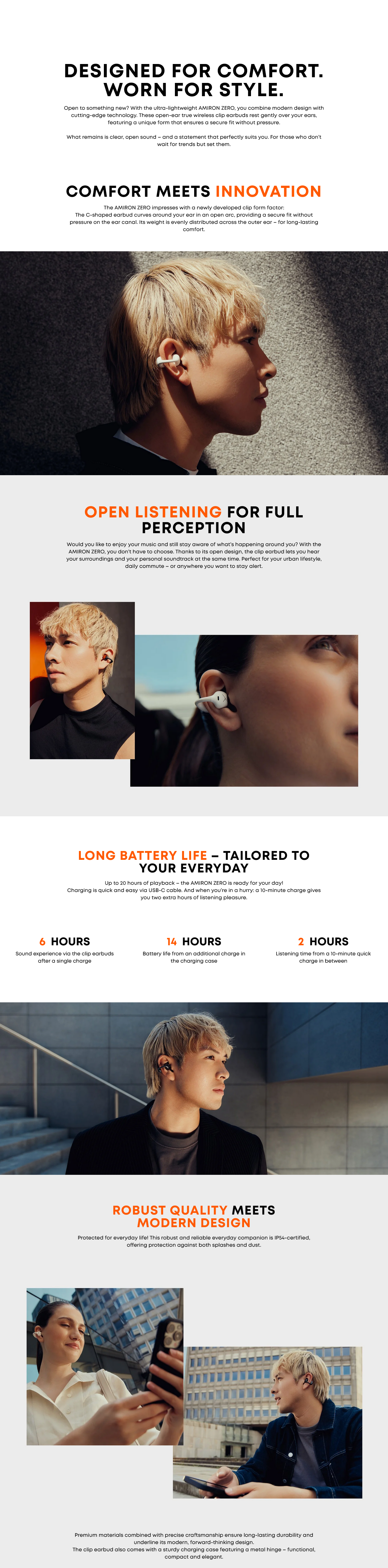 Beyerdynamic AMIRON ZERO Open-Ear Clip Earbuds - Sport