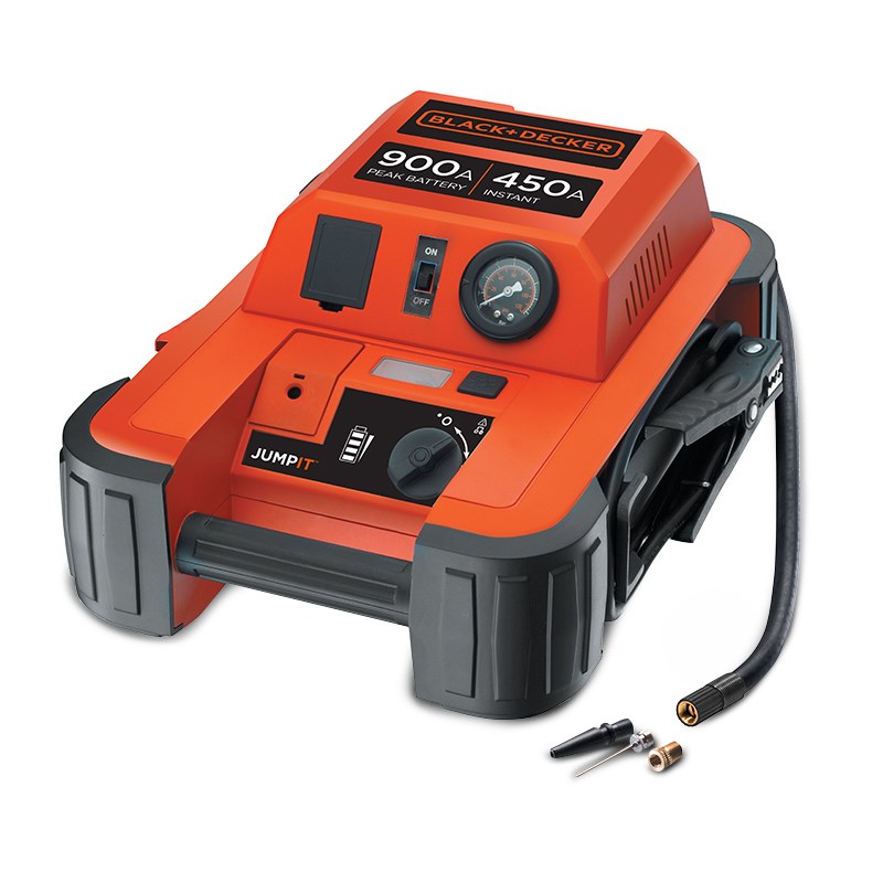 Black & Decker BDJS450IAU 450A/900A Slim Jump Starter with Compressor