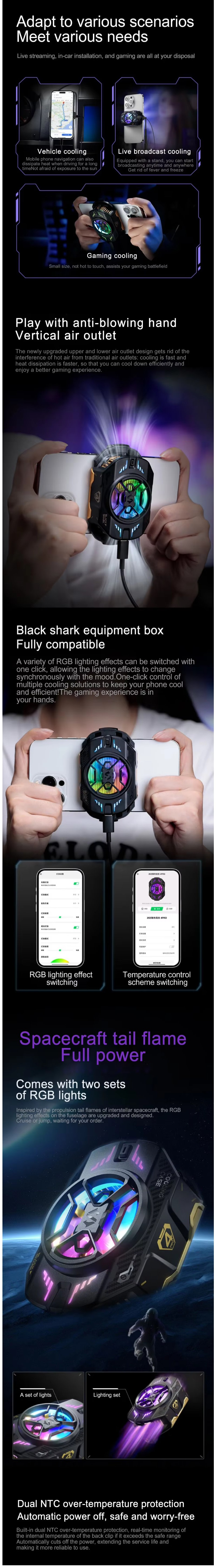 Black Shark FunCooler 4 Pro Mobile Phone Gaming Fan