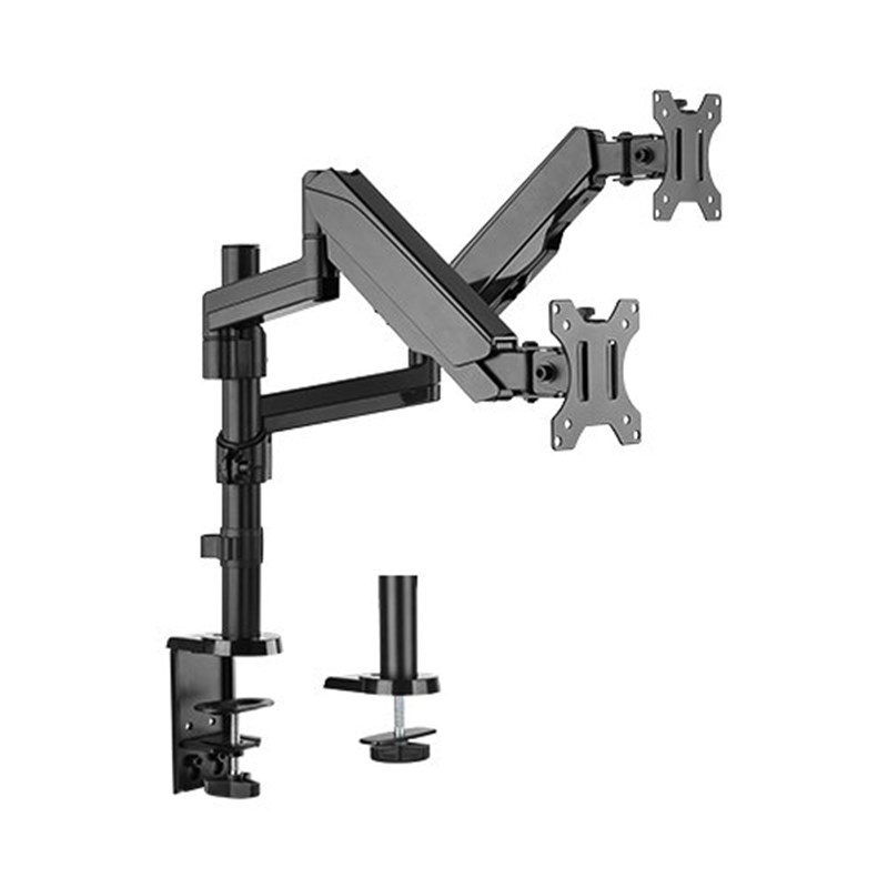 Brateck Dual Arm Full Extension Gas Spring Monitor Mount 17"32" LDT16C024 Mwave