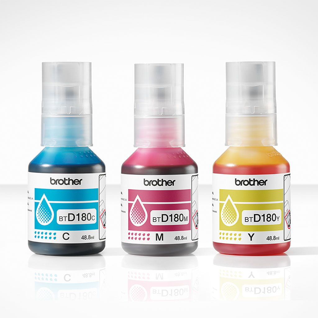 Brother BTD180CLVAL High-Yield Colour Ink Bottle - Multipack ...