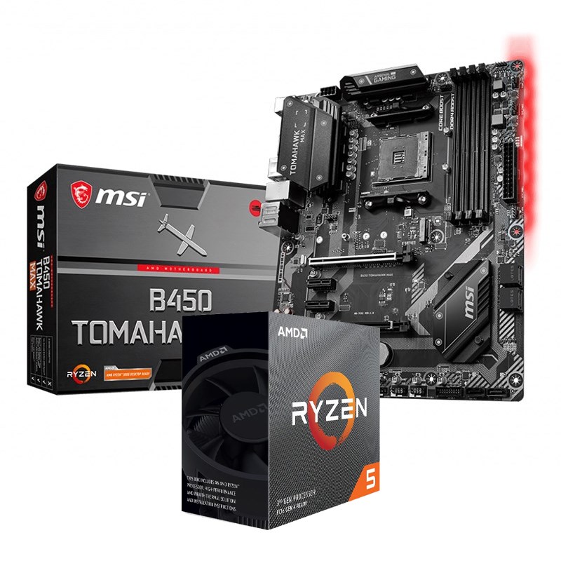 Bundle Deal AMD Ryzen 5 3600 CPU + MSI B450 TOMAHAWK MAX AM4 ATX