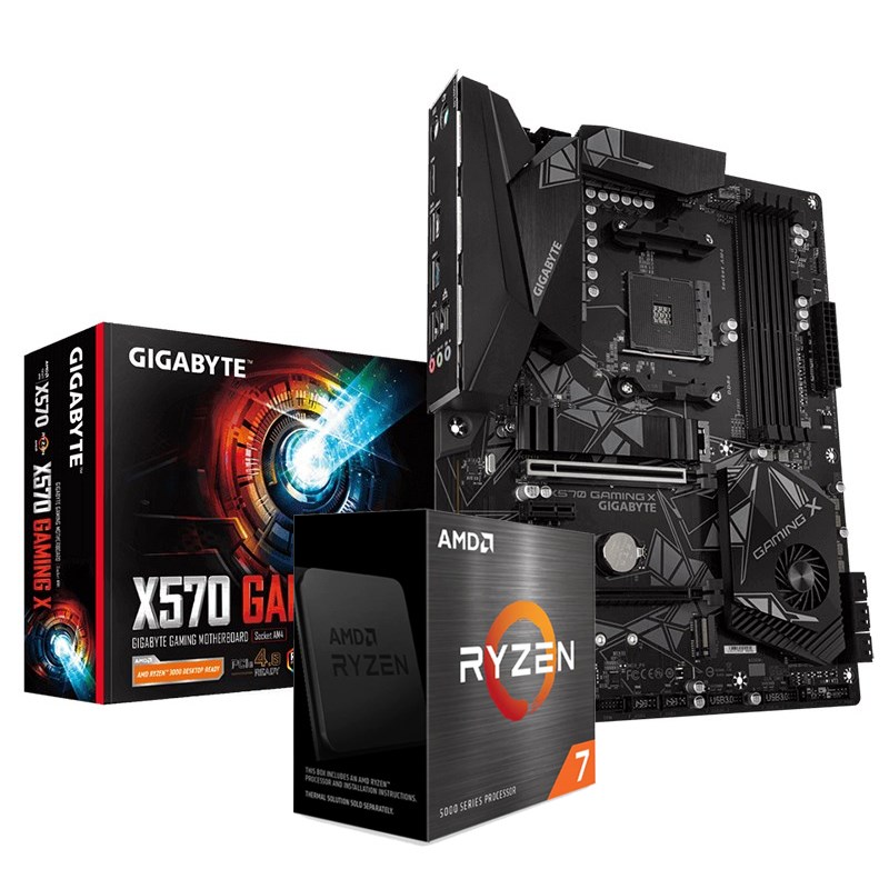 Bundle Deal AMD Ryzen 7 5800X CPU + Gigabyte X570 GAMING X AM4 ATX
