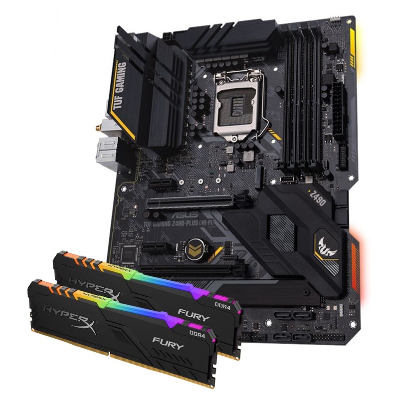 Bundle Deal Asus Tuf Z490 Plus Wifi Mb Hyperx Fury Rgb 16gb 3200mhz Ram Ac34481 Ac26499 Mwave Com Au