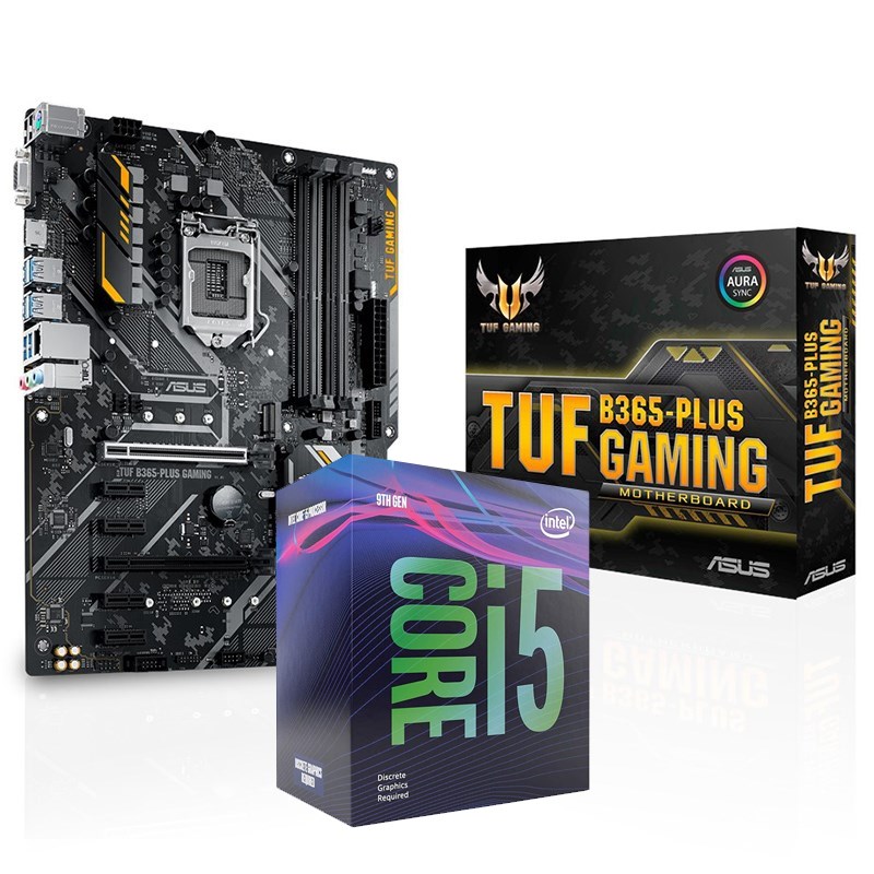 Bundle Deal Intel Core i5 9400F CPU + ASUS TUF B365PLUS GAMING ATX