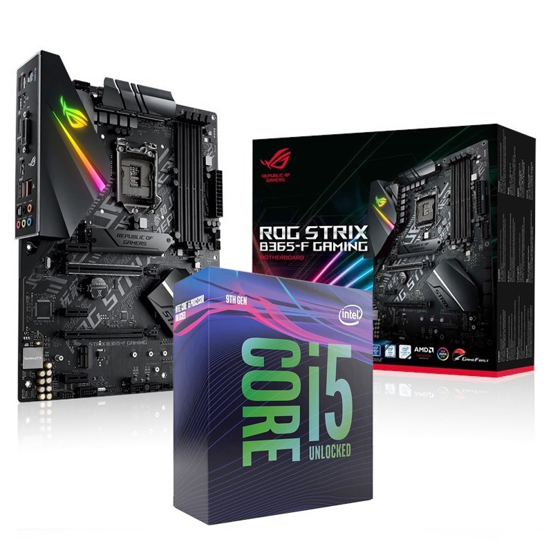 Bundle Deal Intel Core i5 9600K CPU + ASUS ROG Strix B365F GAMING