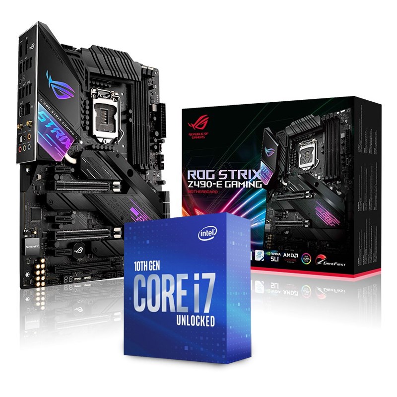 Bundle Deal Intel Core i7 10700K CPU + ASUS ROG STRIX Z490E GAMING