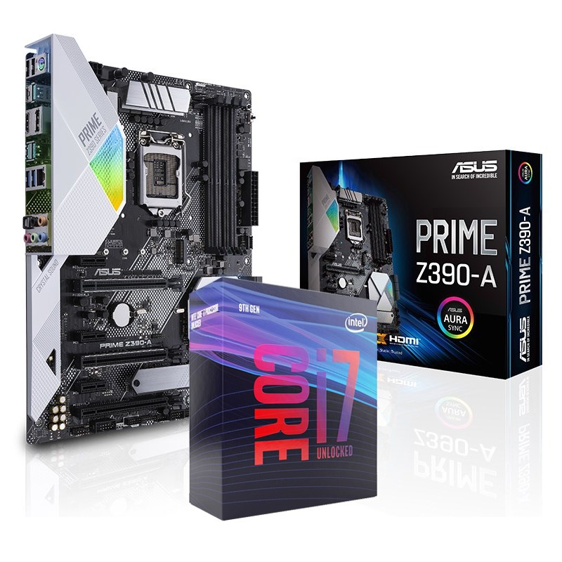 Bundle Deal Intel Core i7 9700K CPU + ASUS PRIME Z390A ATX