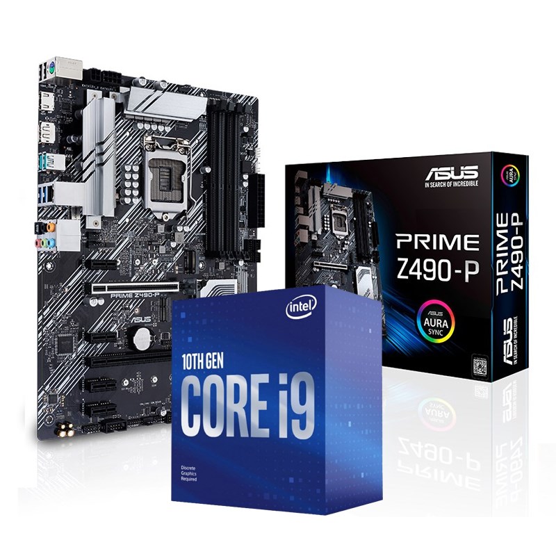 Bundle Deal Intel Core i9 10900F + ASUS PRIME Z490P ATX Motherboard