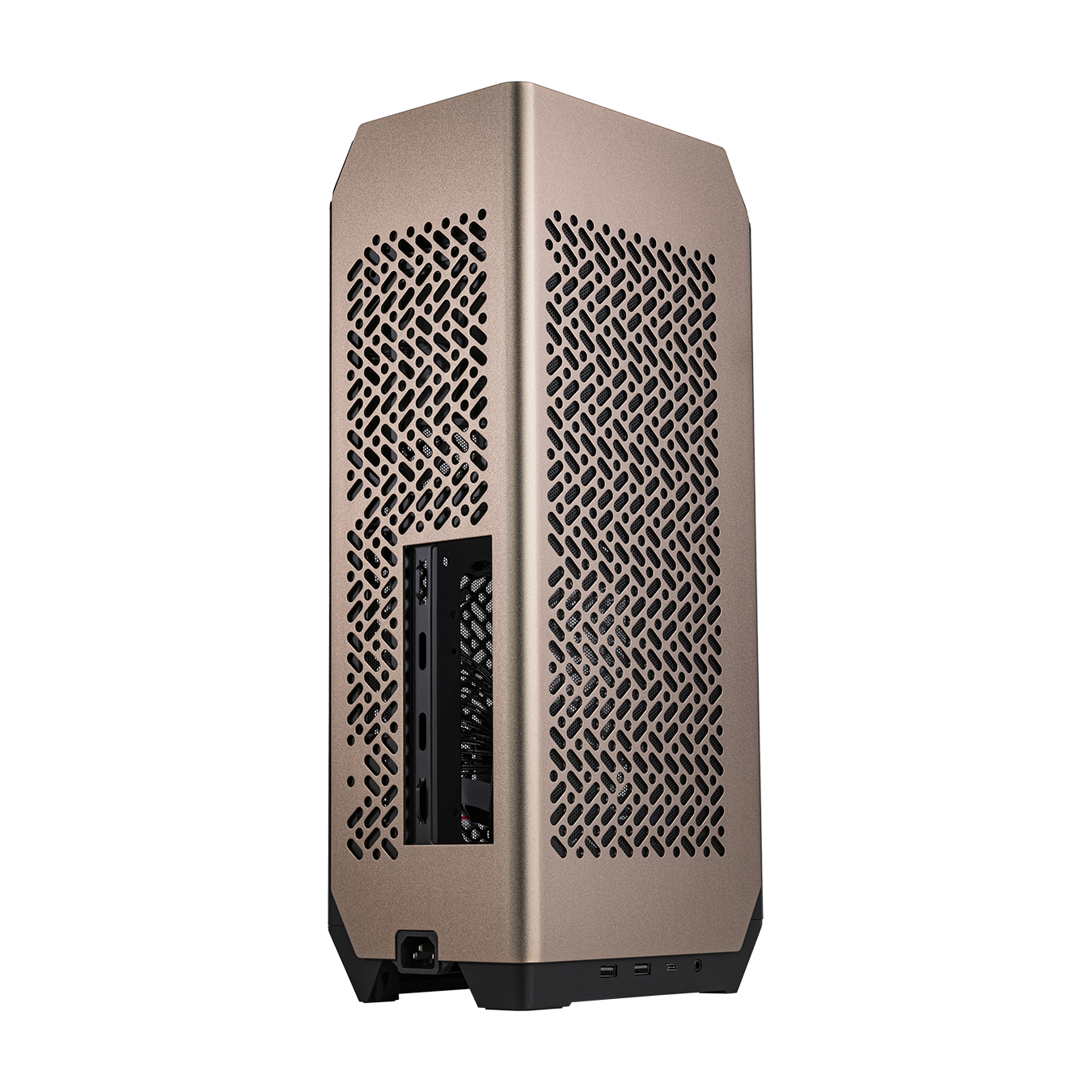 Cooler Master Ncore 100 MAX ITX Case w/ PSU and AIO CPU Cooler - Bronze ...