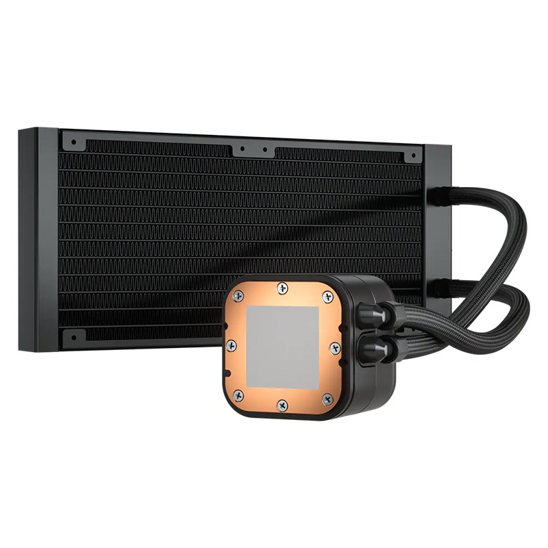 Corsair iCUE H100i ELITE 240mm RGB AIO Liquid CPU Cooler Black CW