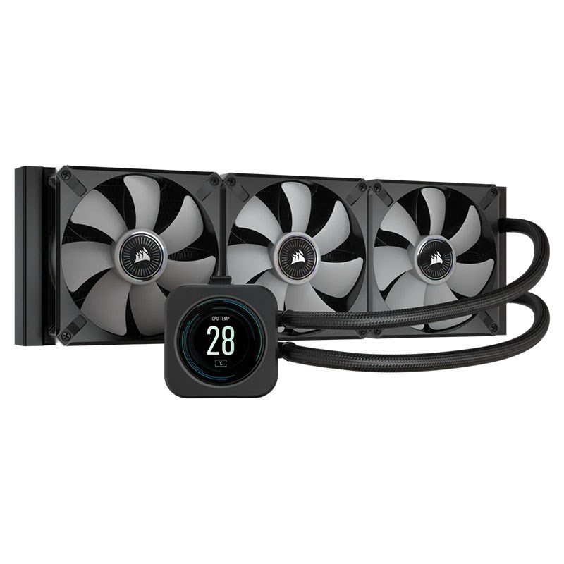 Corsair iCUE H150i ELITE 360mm RGB AIO Liquid CPU Cooler with LCD