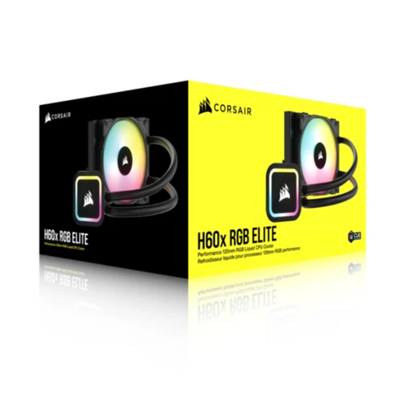 Corsair iCUE H60x RGB ELITE 120mm AIO Liquid CPU Cooler CW9060064