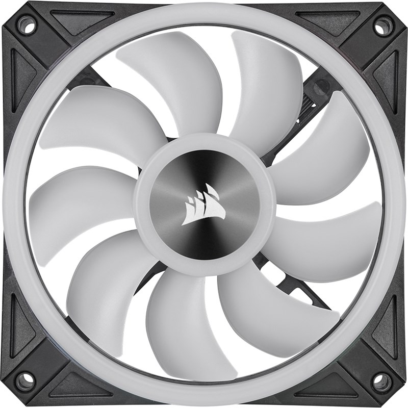 Corsair iCUE QL120 RGB 120mm PWM Single Fan CO-9050097-WW Mwave