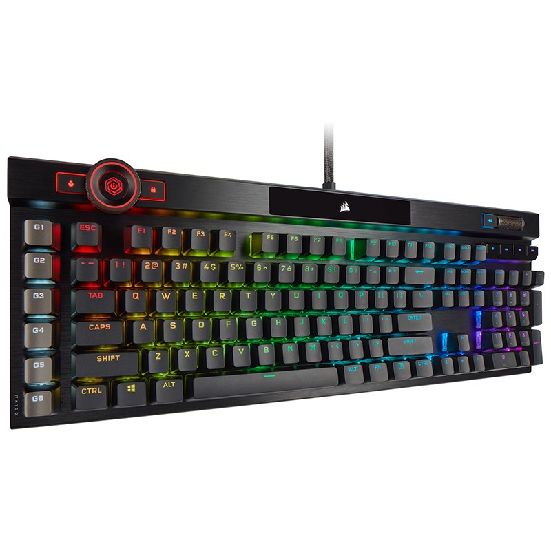 CORSAIR K100 RGB Full-size Wired Mechanical OPX Linear Switch Gaming Keyboard With Elgato Stream
