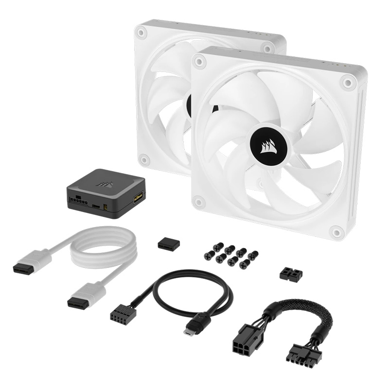 2 RGB QX140 LINK iCUE Corsair 2個セット StarterKit RGB QX140 CORSAIR Fan LINK iCUE with Kit Starter PC用ファン・クーラー