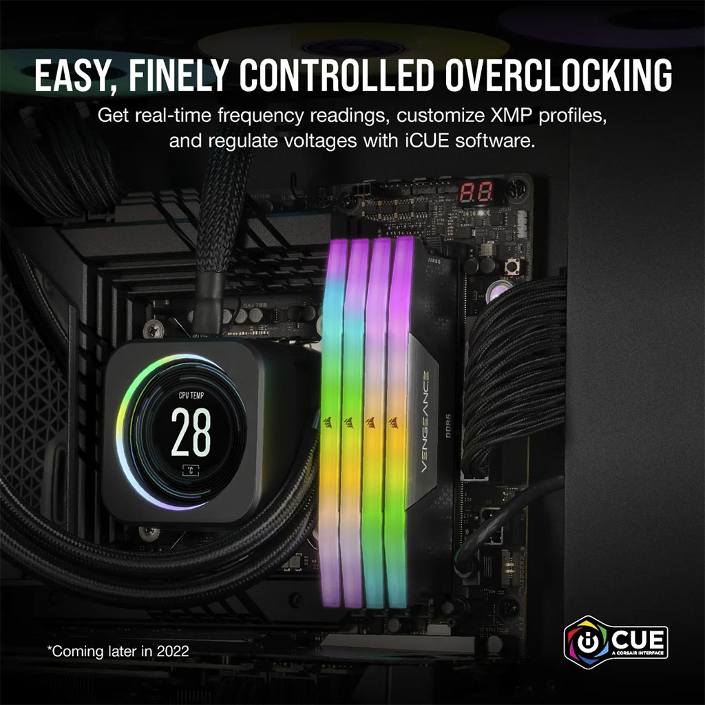 Corsair Vengeance RGB 16GB (2x8GB) DDR5 5200MHz CL40 Desktop