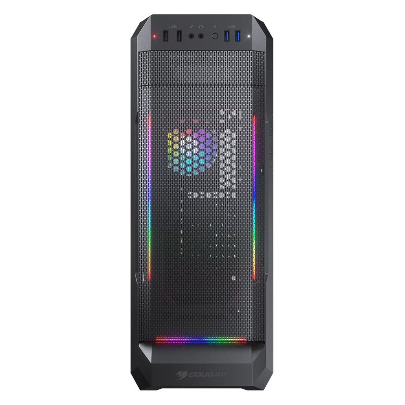 Cougar MX331 Mesh-G RGB Tempered Glass Mid-Tower ATX Case - MX331 MESH ...