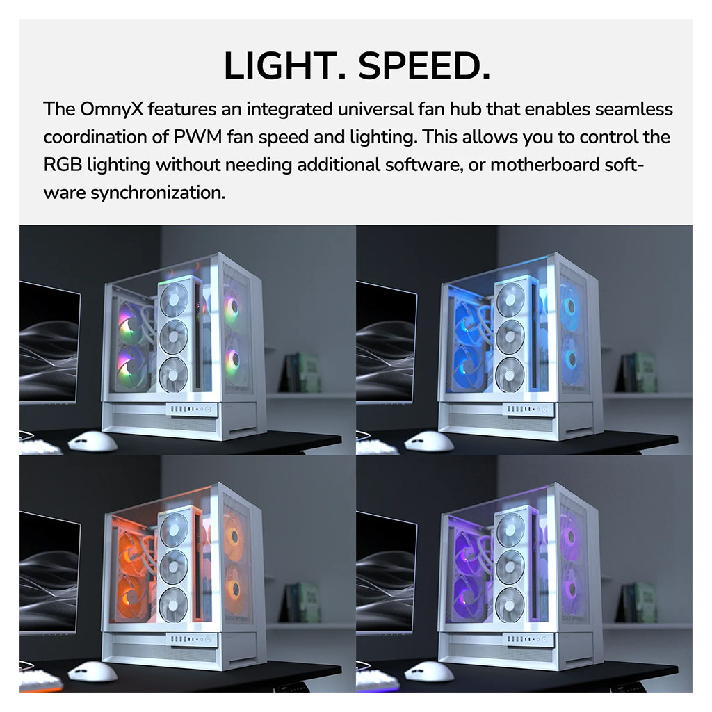 Antec C5 ARGB Blanc, 7 Ventilateurs ARGB PWM De 120 Mm Inclus, Jusqu'à