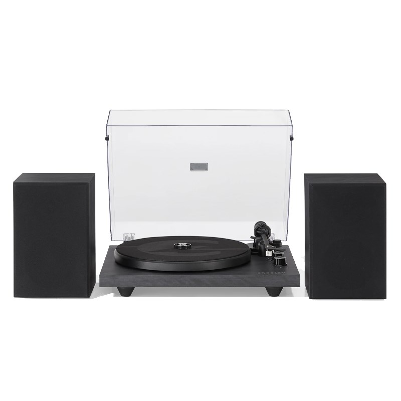 Crosley C62 Shelf System Bluetooth Turntable with Stereo Speakers