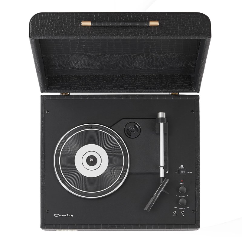 Crosley Bluetooth Turntable With Speakers Crosley Mercury Bluetooth Turntable with Stereo Speakers - Black