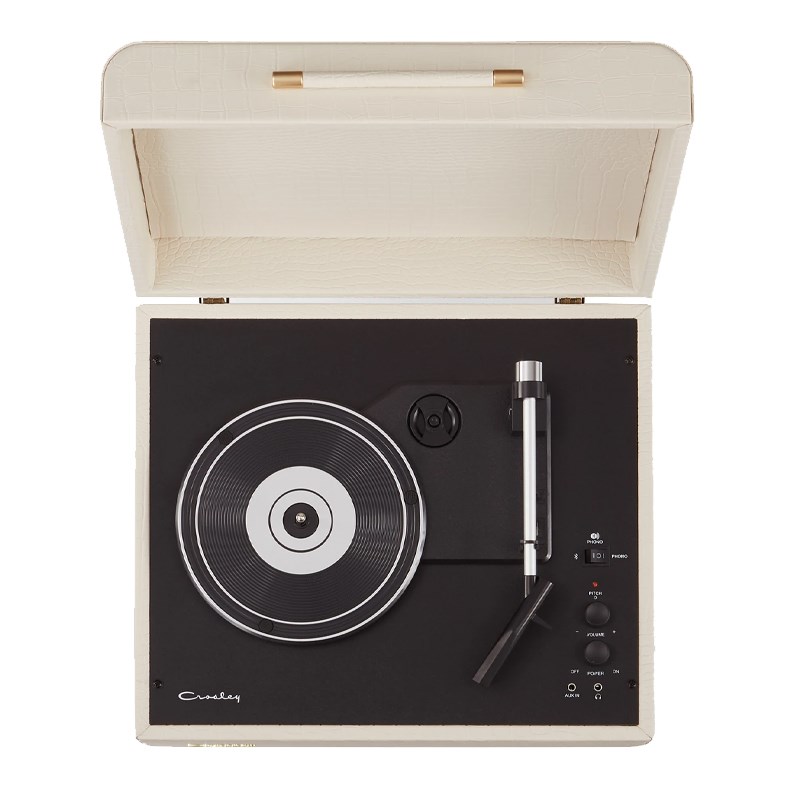 Crosley Bluetooth Turntable With Speakers Crosley Mercury Bluetooth Turntable with Stereo Speakers - Cream