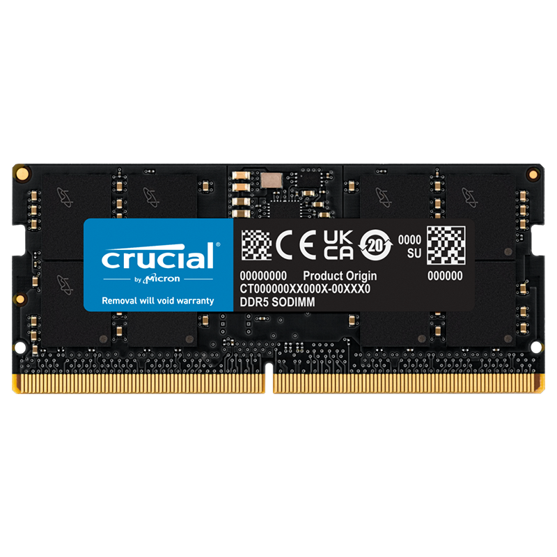 Crucial 48GB (1x 48GB) DDR5 5600MHz SODIMM Laptop Memory