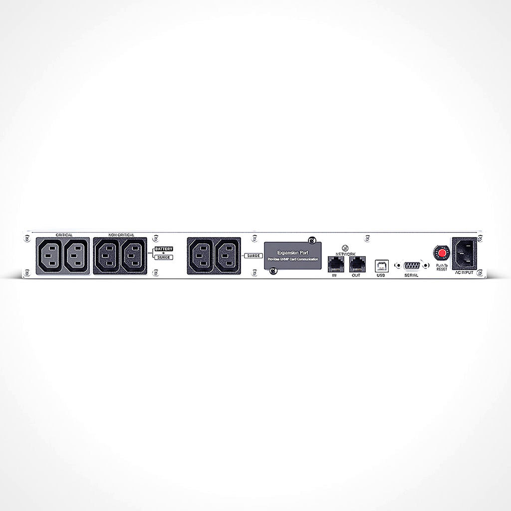 CyberPower PFC 1U 600VA/360W Line-Interactive Rackmount UPS ...