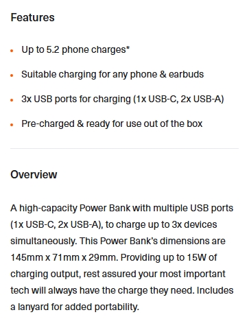 Cygnett ChargeUp Boost Gen4 20000 mAh USB-C & USB-A Power Bank w/ Digital Display