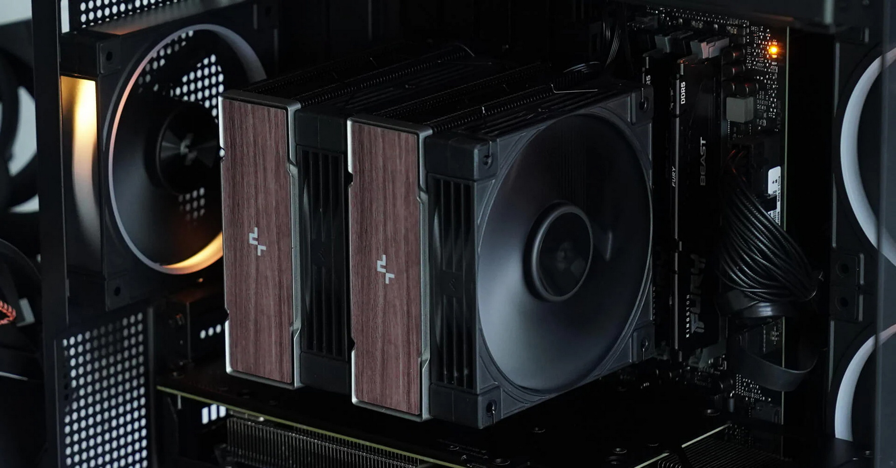 DeepCool AK620 G2 Dual Tower CPU Cooler - Wood Grain Edition