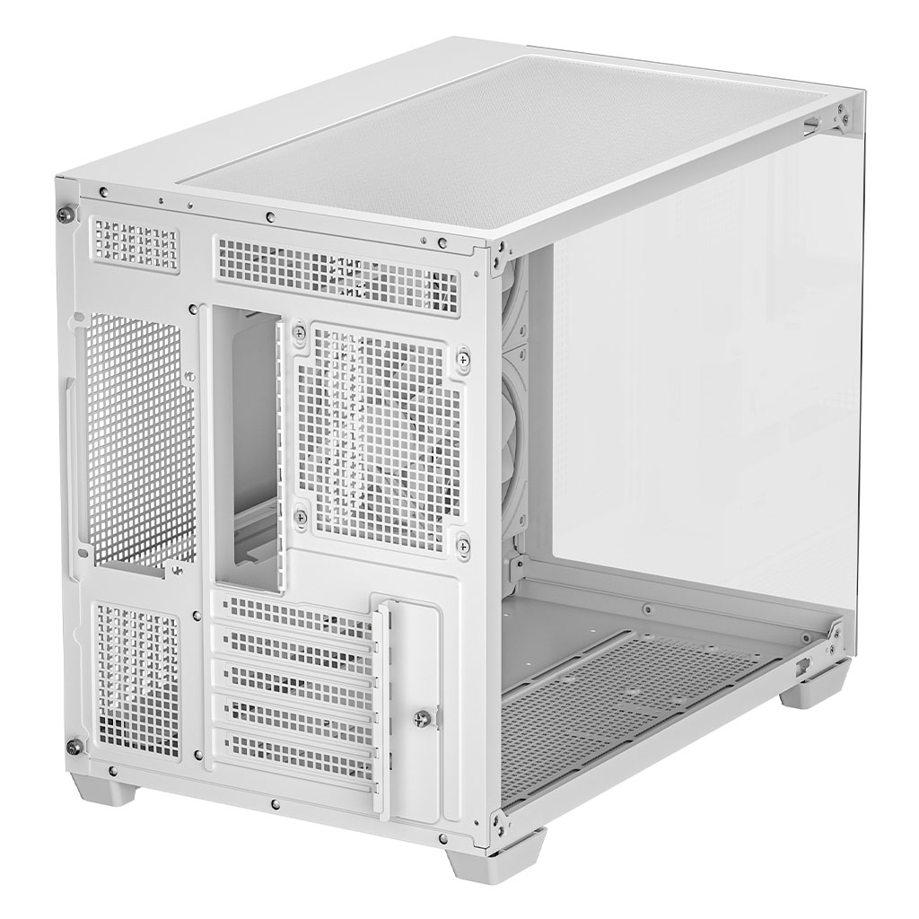 DeepCool CG330 3F WH Micro-ATX Compact PC Case - White - R-CG330