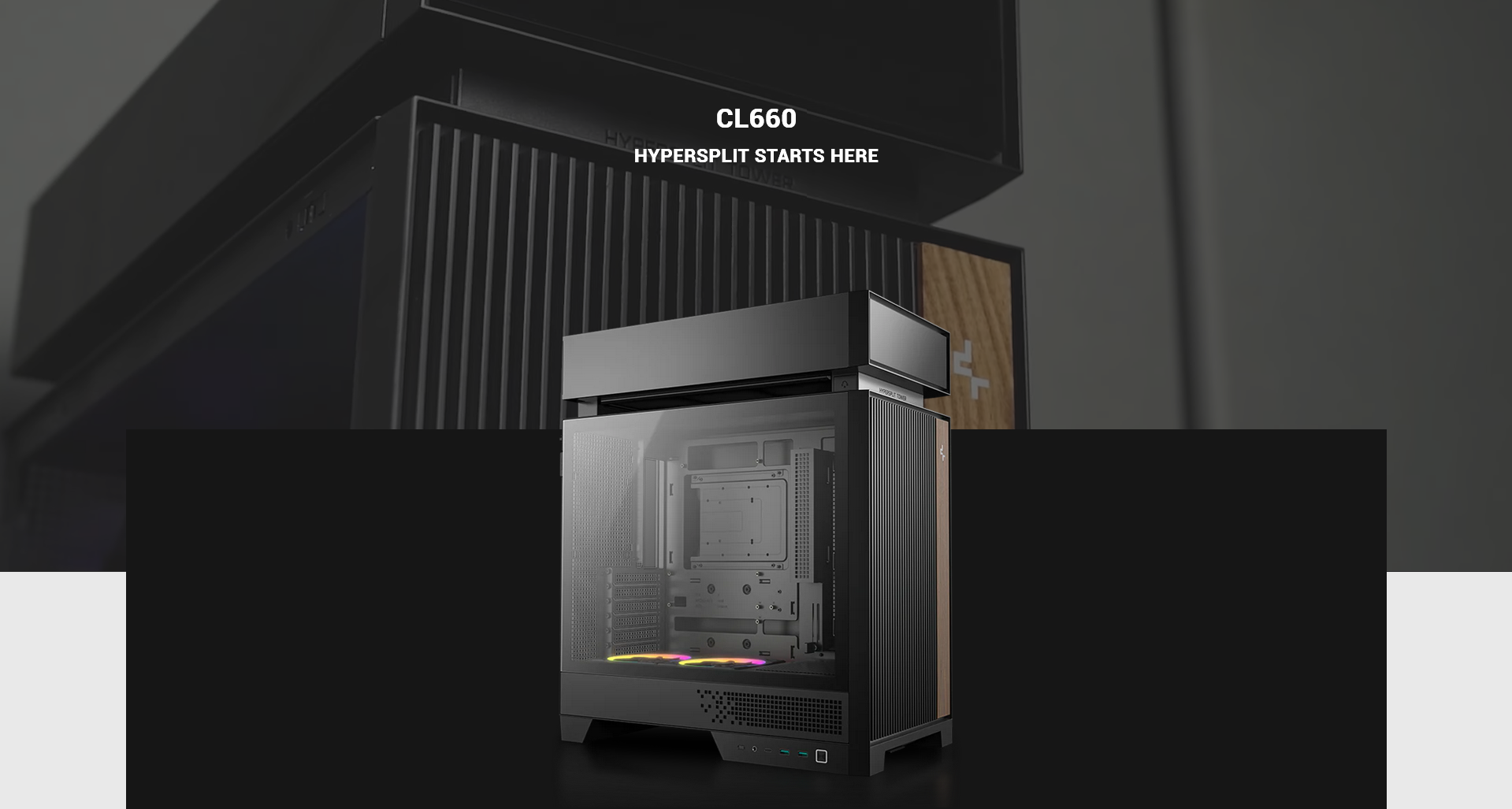 DeepCool CL660 Mid-Tower ATX Case - Black