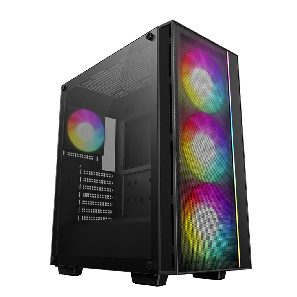 Deepcool Matrexx 55 MESH V4 ARGB Tempered Glass Mid-Tower ATX Case - R ...