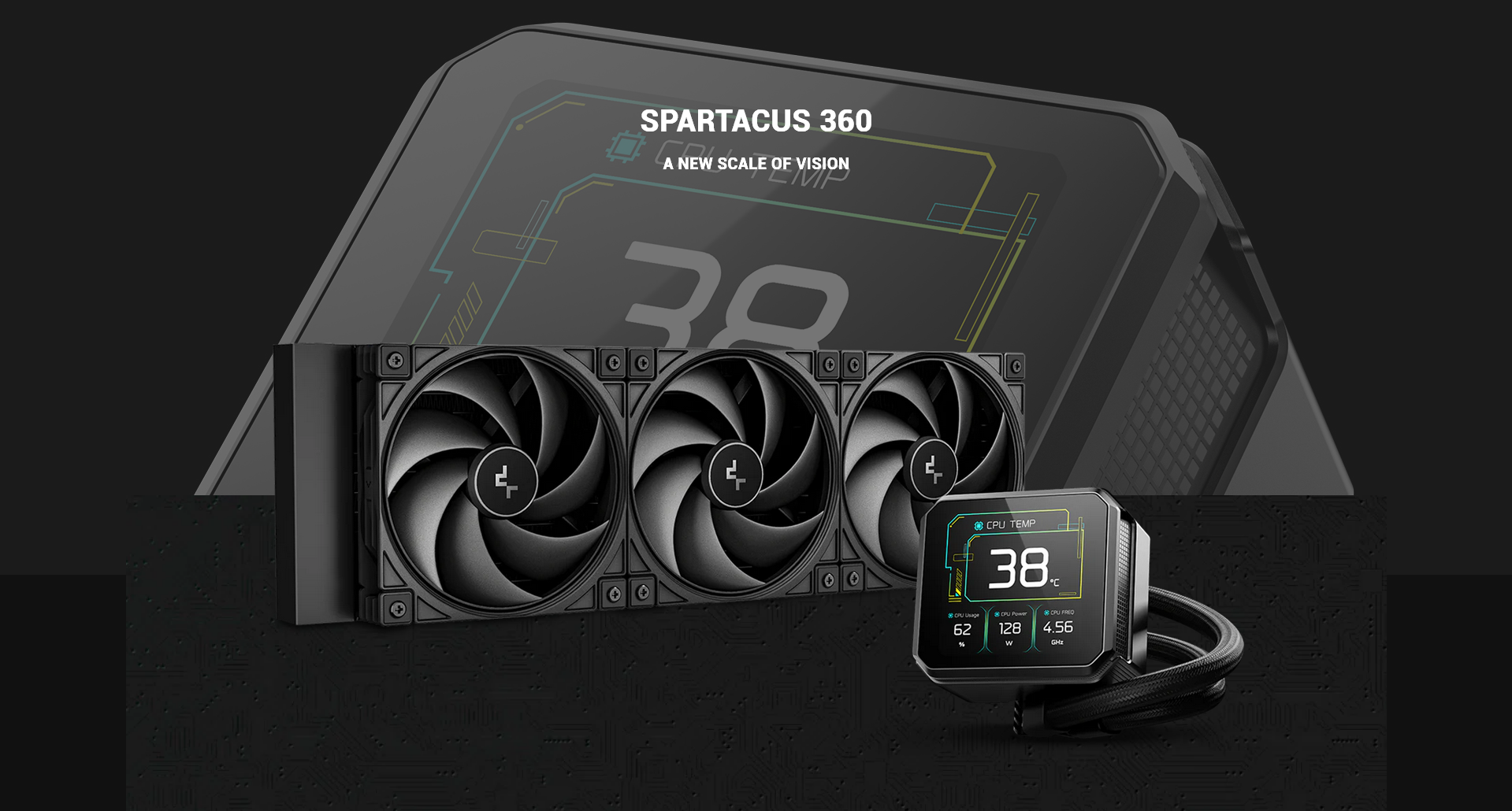 DeepCool SPARTACUS 360mm Liquid CPU Cooler - R-SPT360-BKDSMP-G-1 | Mwave
