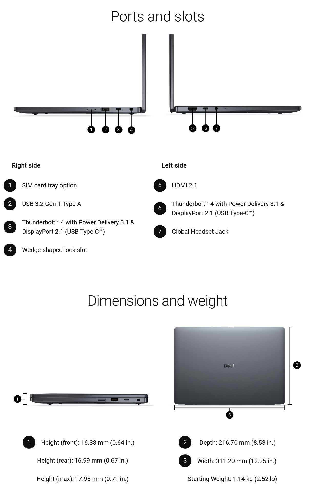Dell Pro 14 Premium PA14250 14