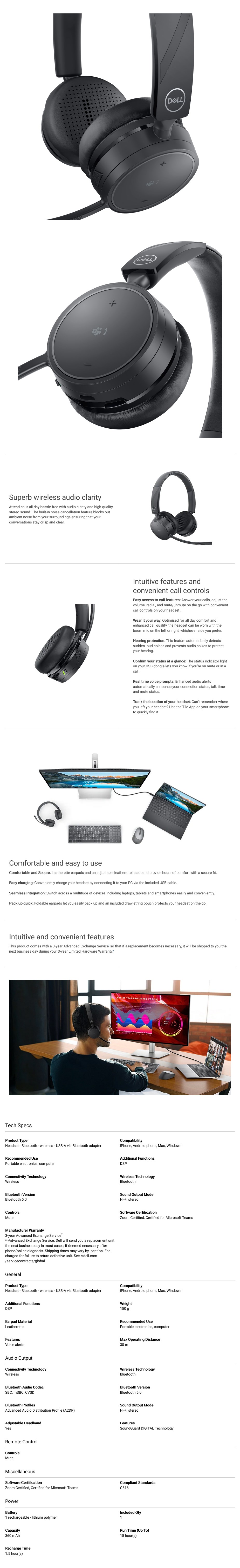Dell Pro WL5022 Bluetooth Stereo 